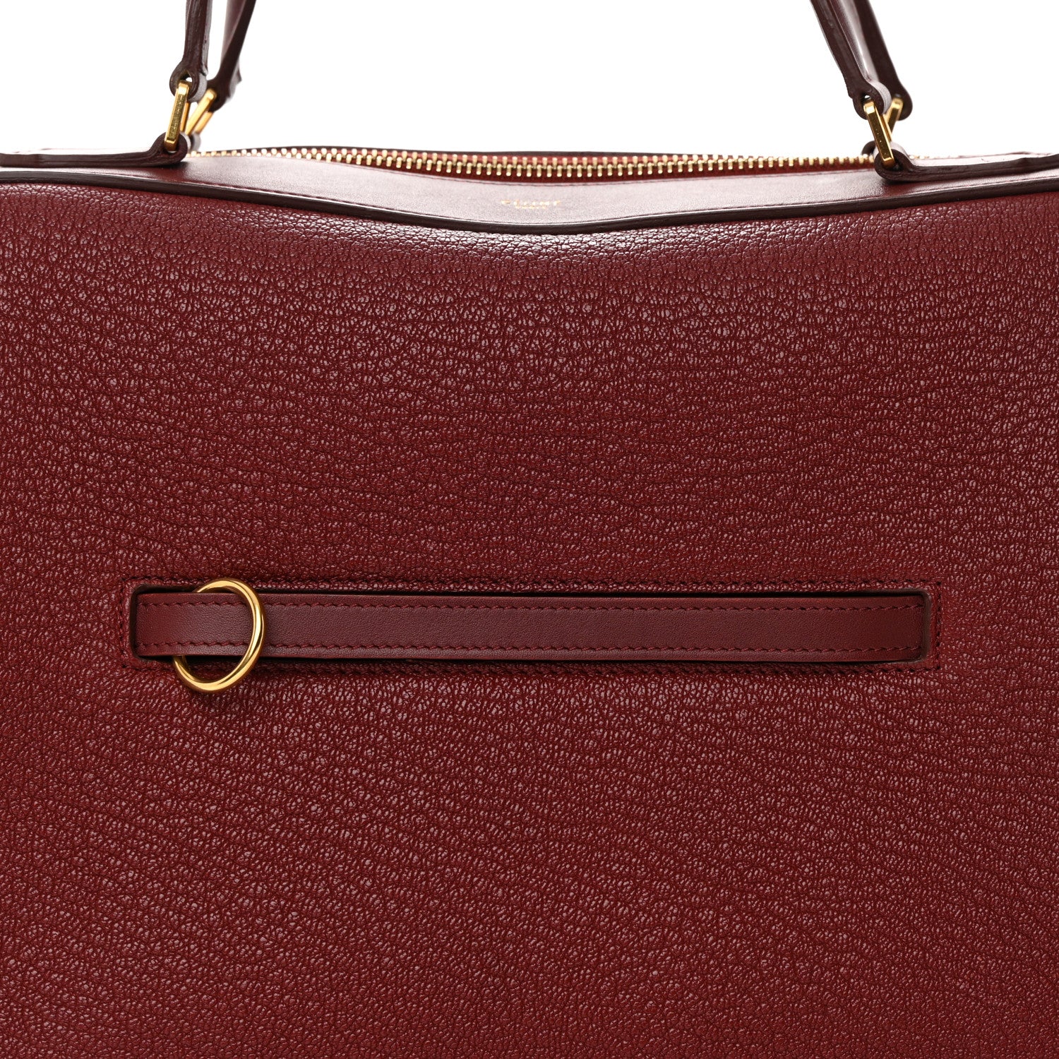 Celine Bullhide Calfskin Small Ring Bag Dark Ruby 8 of 13