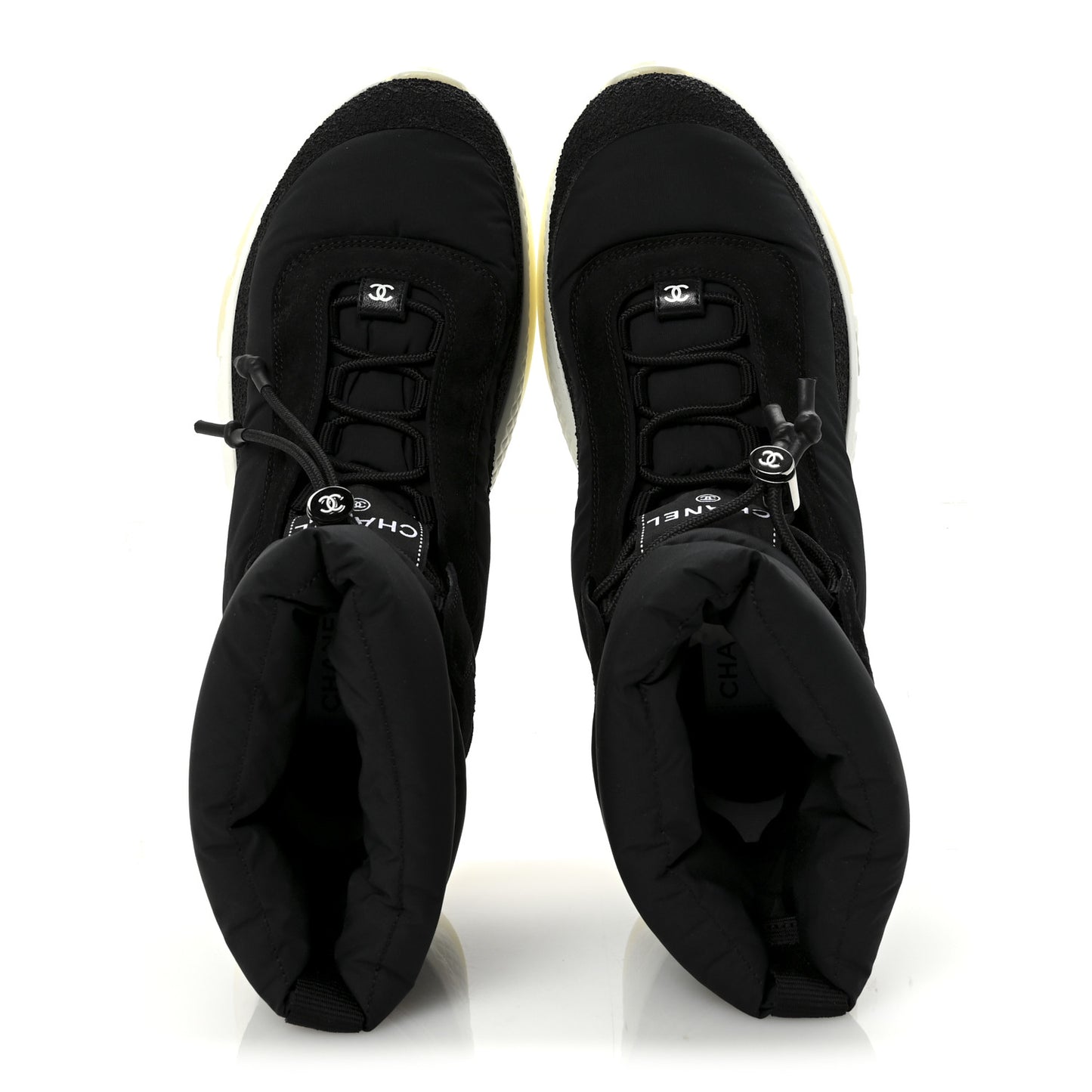 Nylon Suede Womens Short Boots 39.5 Black