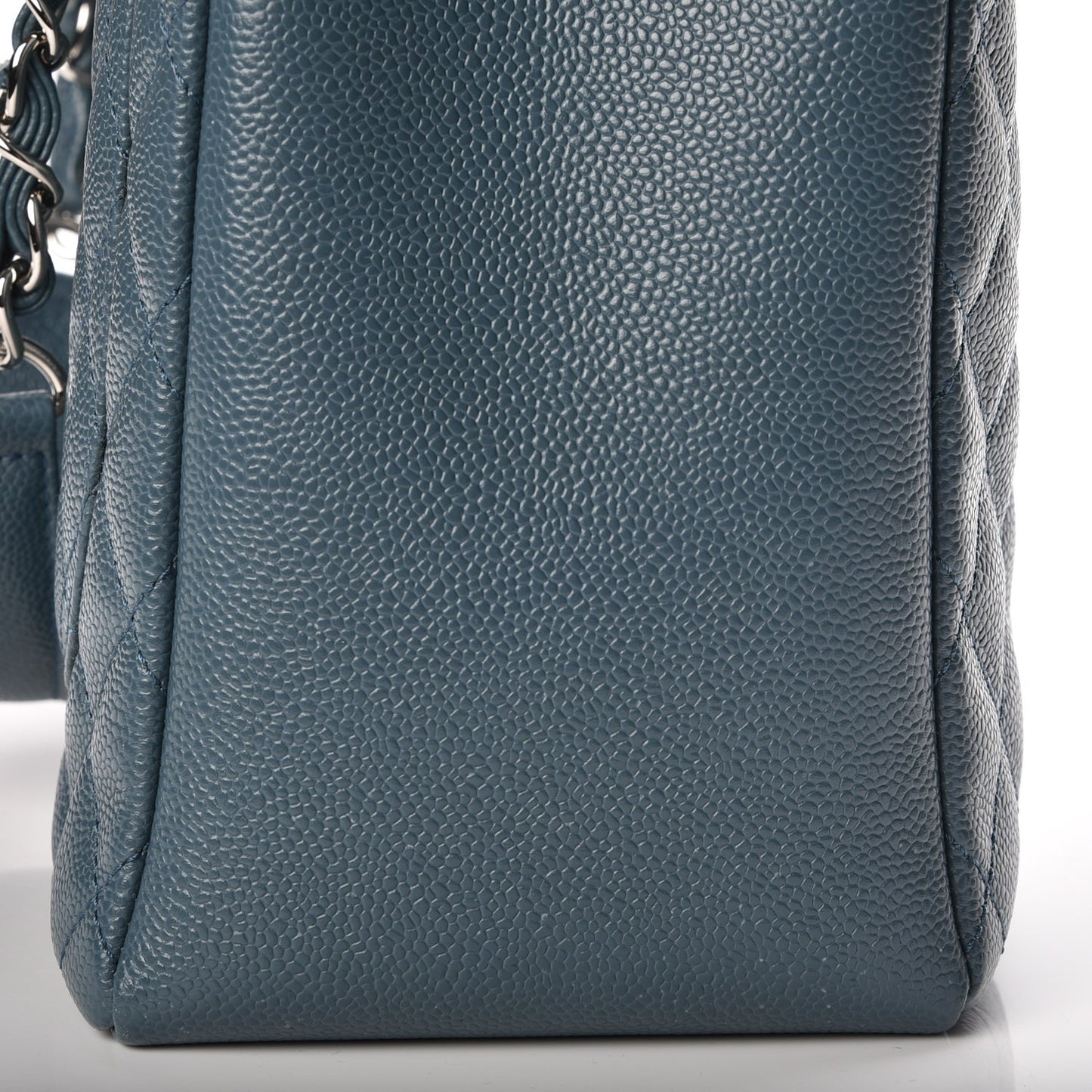 Caviar Quilted Grand Shopping Tote GST Blue