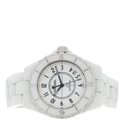 Chanel Stainless Steel Ceramic 38mm J12 Automatic Watch White 2 of 4