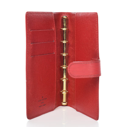 Louis Vuitton Epi Small Ring Agenda Cover Castillan Red 4 of 12