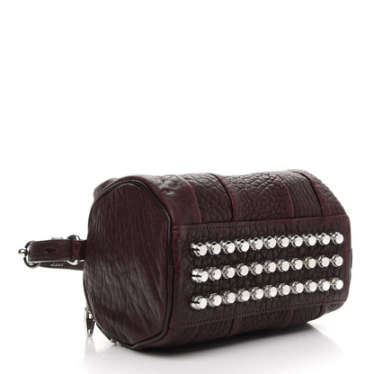 Alexander Wang Pebbled Lambskin Mini Rockie Beet Rhodium Hardware 4 of 8