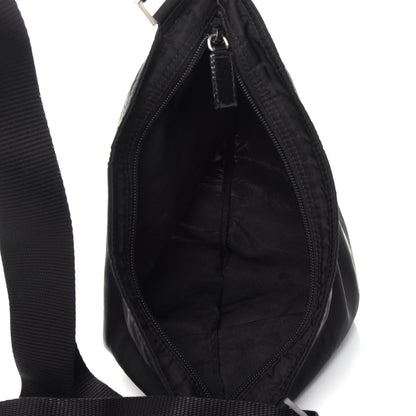 Prada Nylon Flat Messenger Bag Black 4 of 8