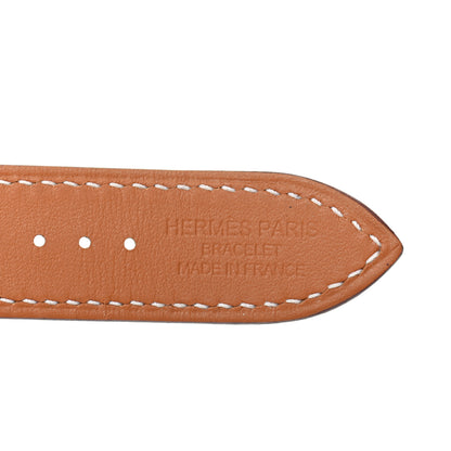 Hermes Swift Della Cavalleria Print 40mm Apple Double Tour Watch Strap White 4 of 6