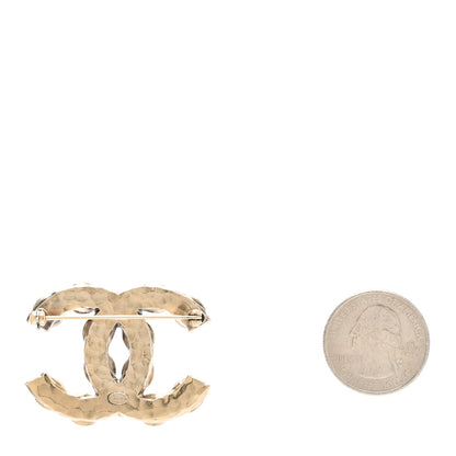 Chanel Poured Glass CC Brooch Gold Multicolor 3 of 4