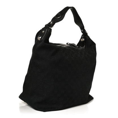 Gucci Monogram Icon Bit Large Hobo Black 2 of 12