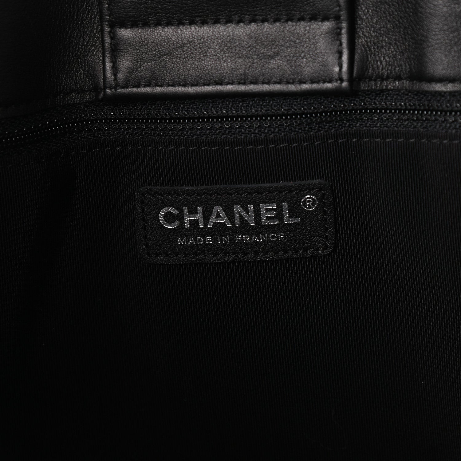 Chanel Calfskin Quilted Large Classic Shopping Tote Black 6 of 10