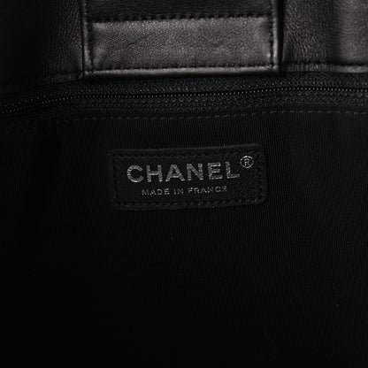 Chanel Calfskin Quilted Large Classic Shopping Tote Black 6 of 10
