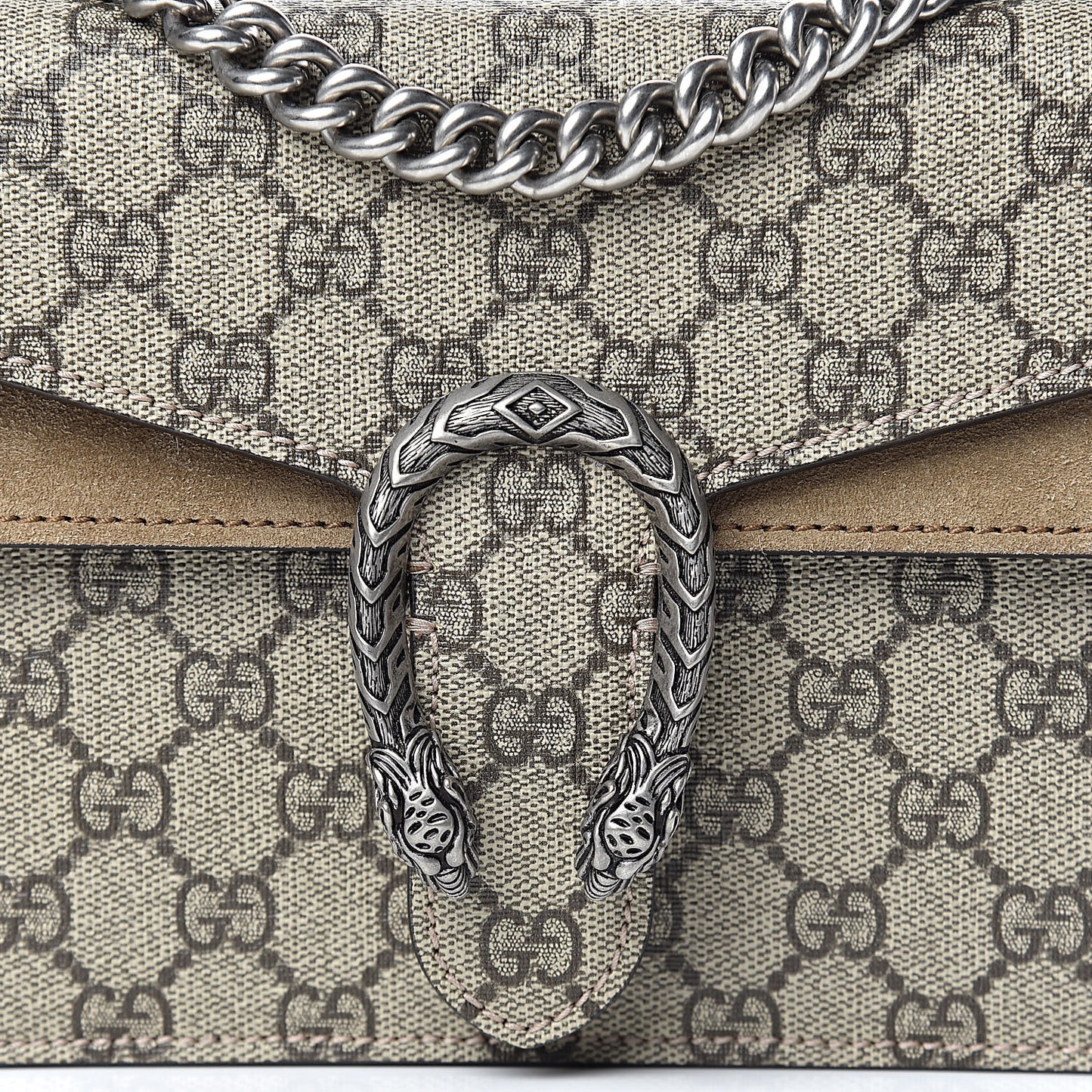 GG Supreme Monogram Mini Dionysus Shoulder Bag Taupe
