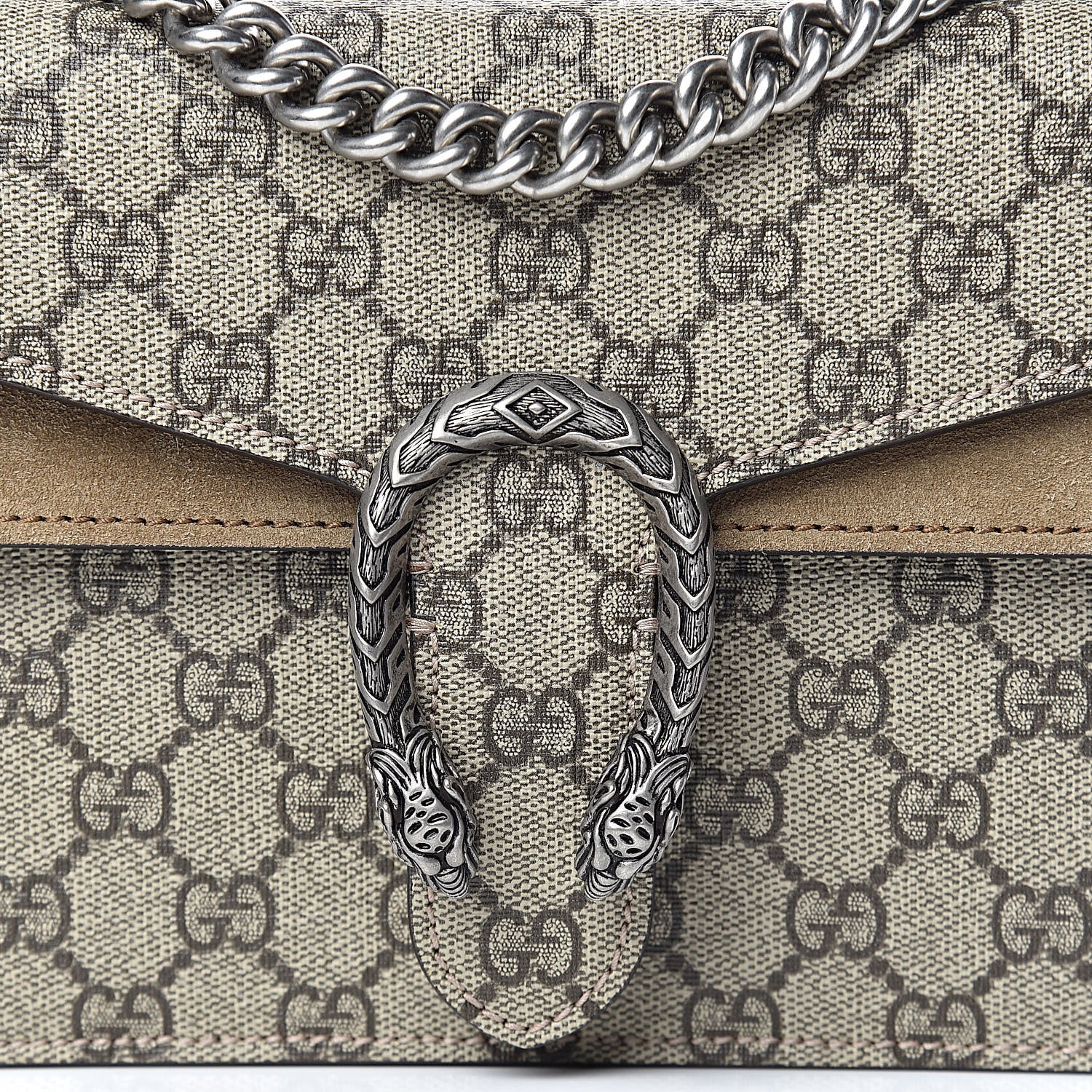 Gucci GG Supreme Monogram Mini Dionysus Shoulder Bag Taupe 10 of 10