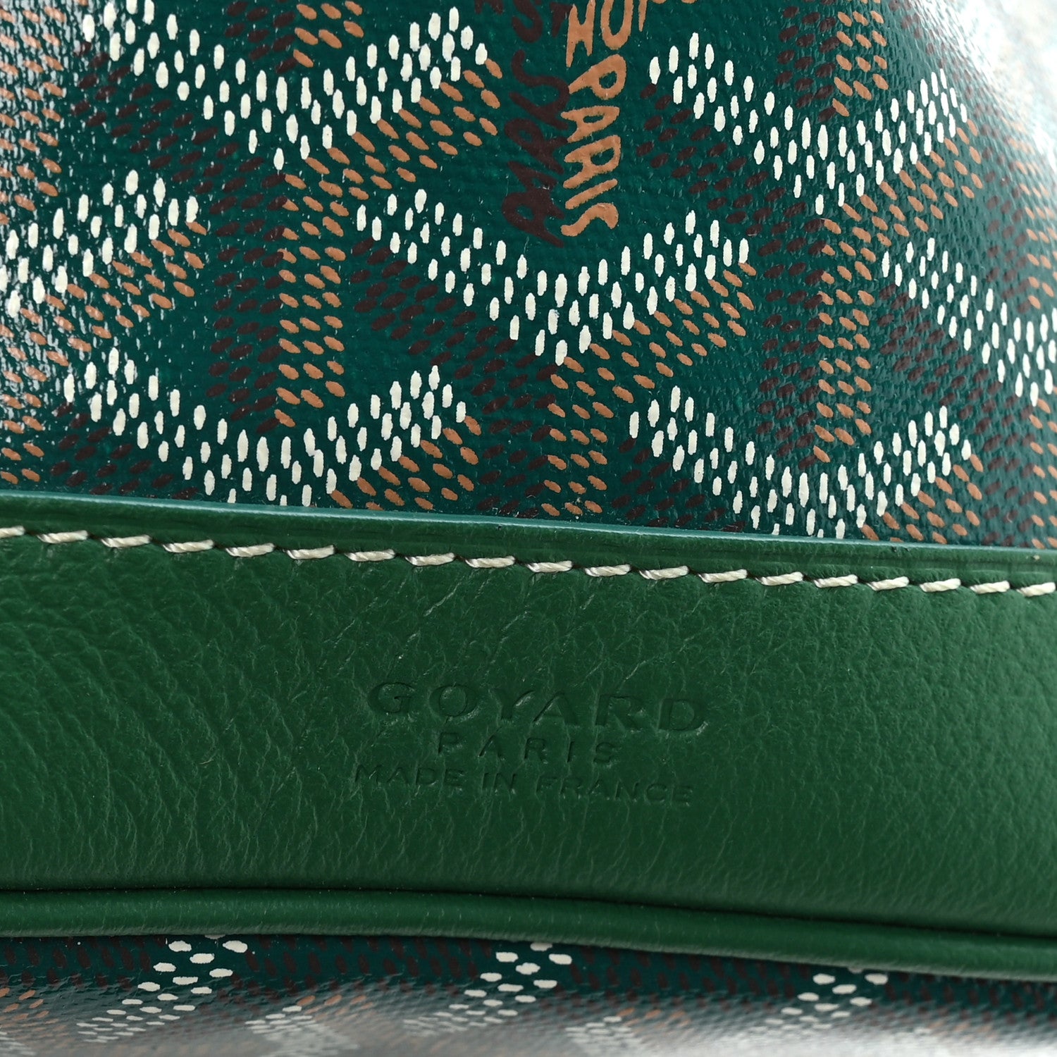 Goyard Goyardine Petit Flot Bucket Bag PM Green 6 of 9