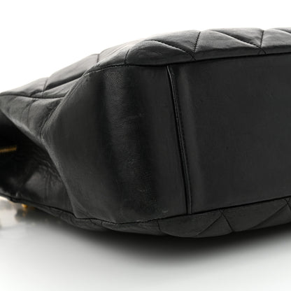 Chanel Lambskin Quilted Shoulder Bag Black 10 of 15