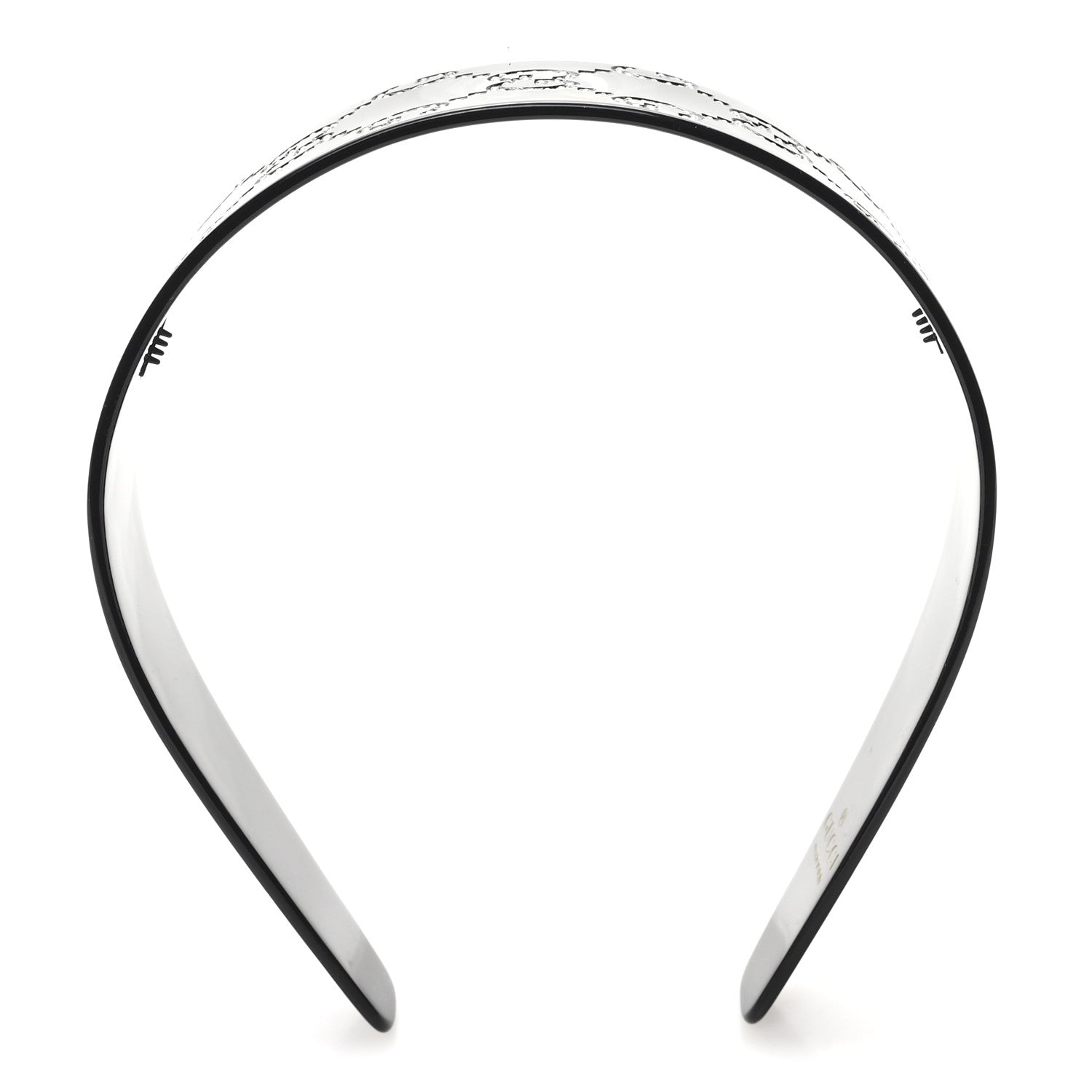 Gucci Resin Crystal Interlocking G Headband Black 3 of 5
