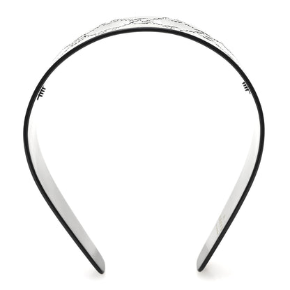 Gucci Resin Crystal Interlocking G Headband Black 3 of 5