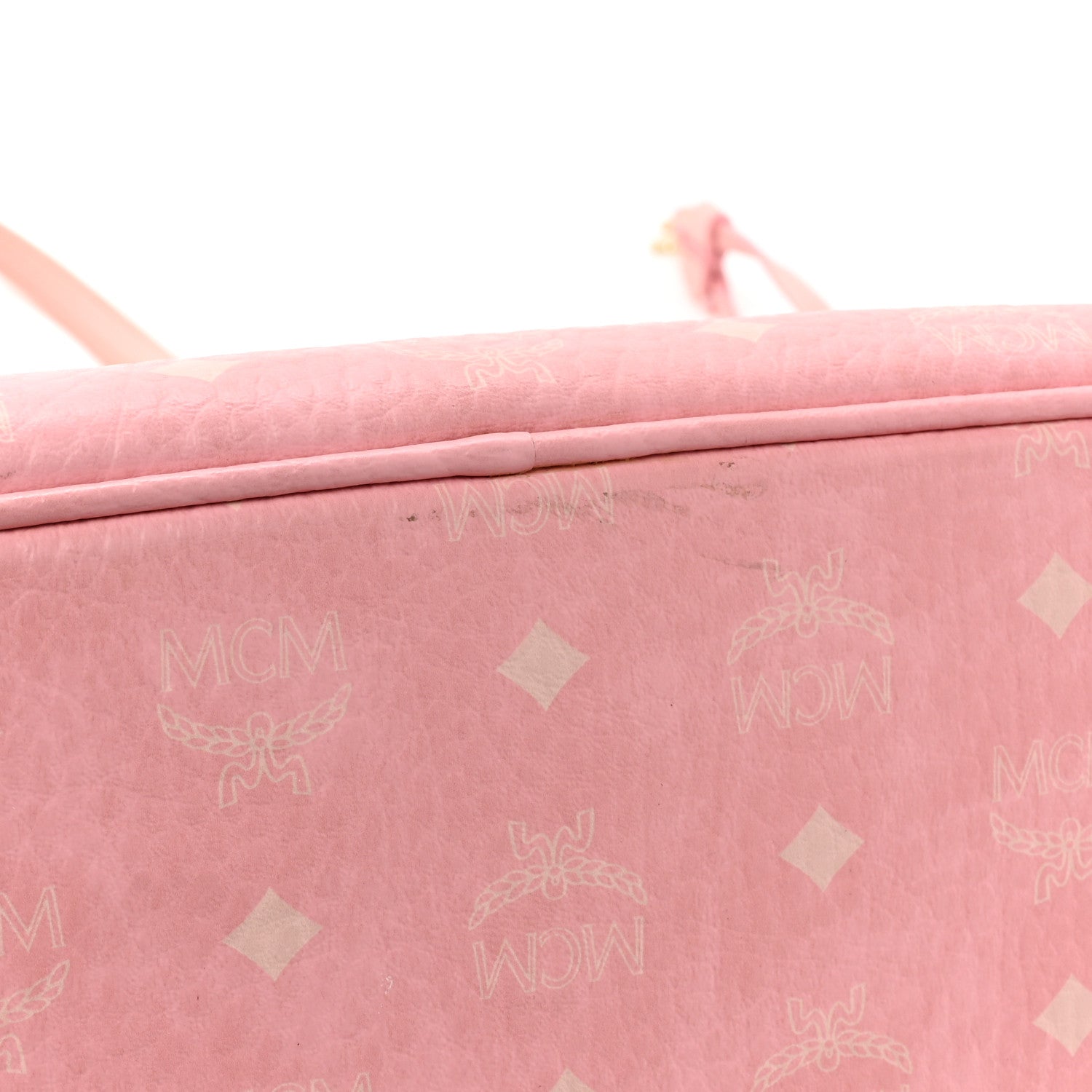 MCM Visetos Medium Liz Reversible Shopper Tote Pink 28 of 29
