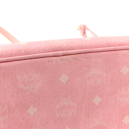 MCM Visetos Medium Liz Reversible Shopper Tote Pink 28 of 29