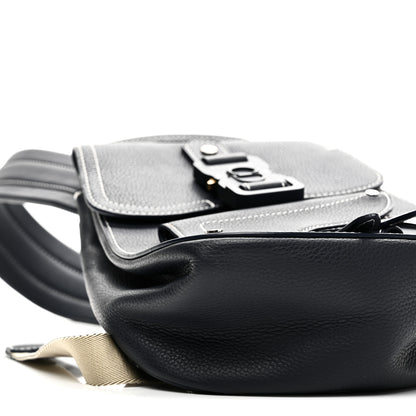 Christian Dior Grained Calfskin Mini Gallop Sling Bag Navy Blue 9 of 10