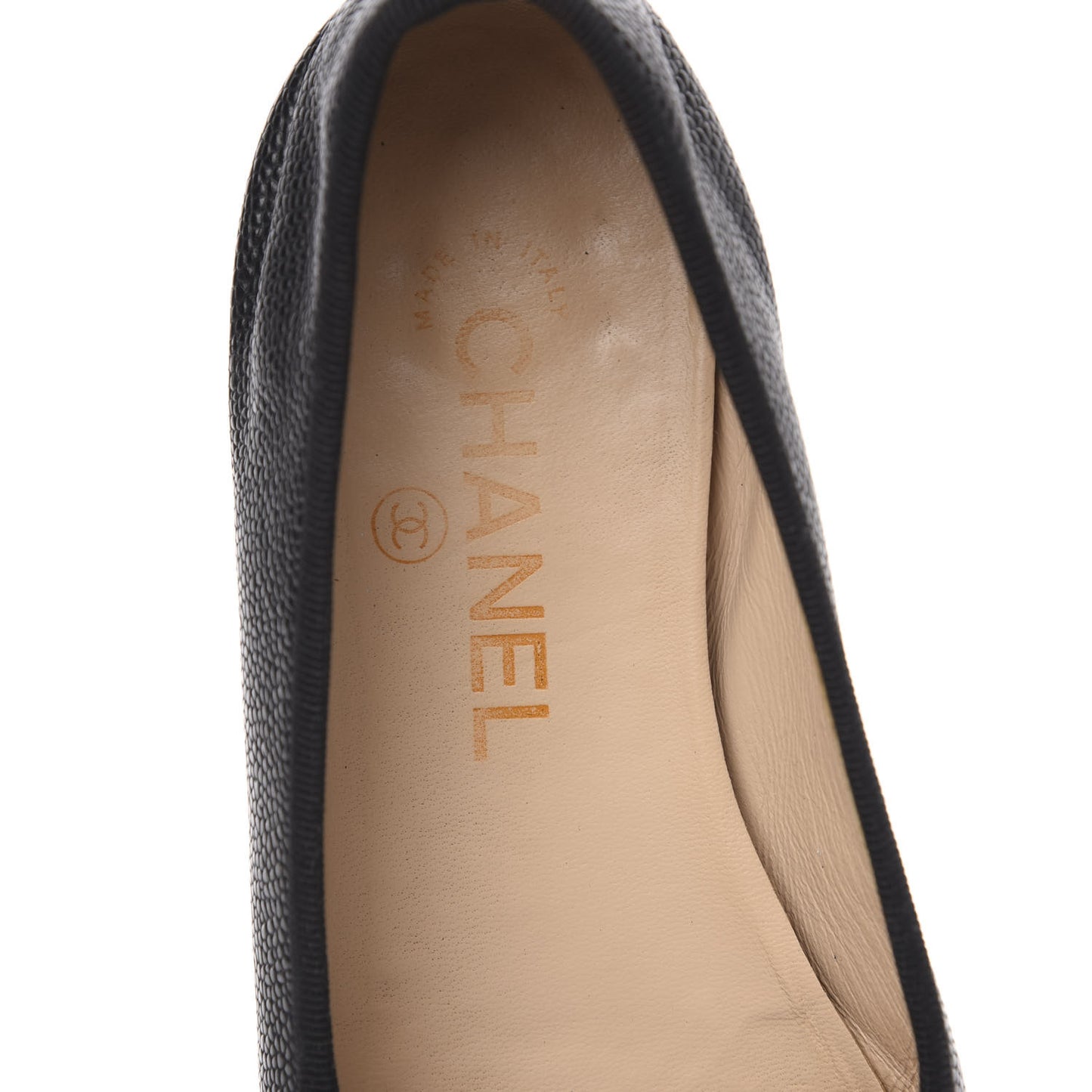 Caviar CC Cap Toe Ballerina Flats 36 Black