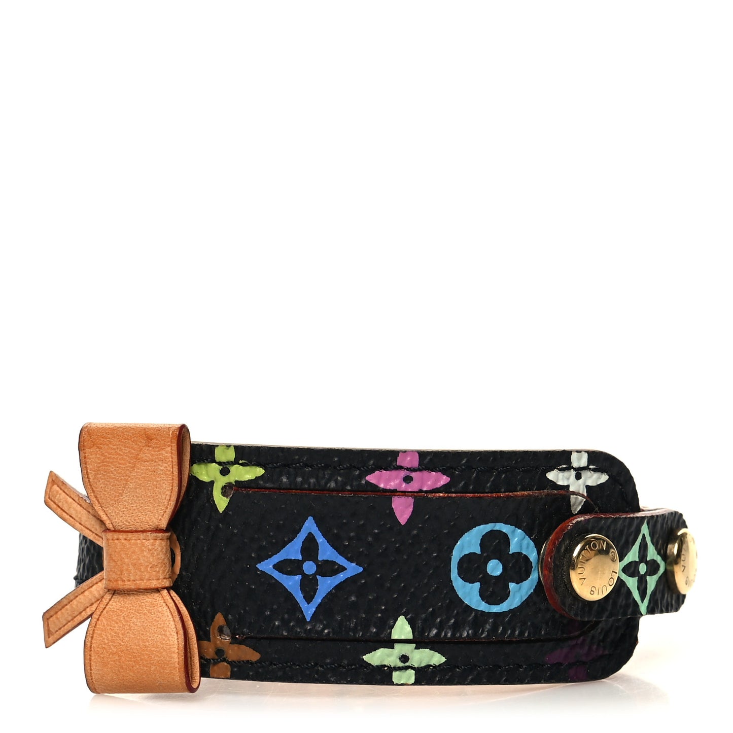 Monogram Multicolor Address Wish Bracelet Black