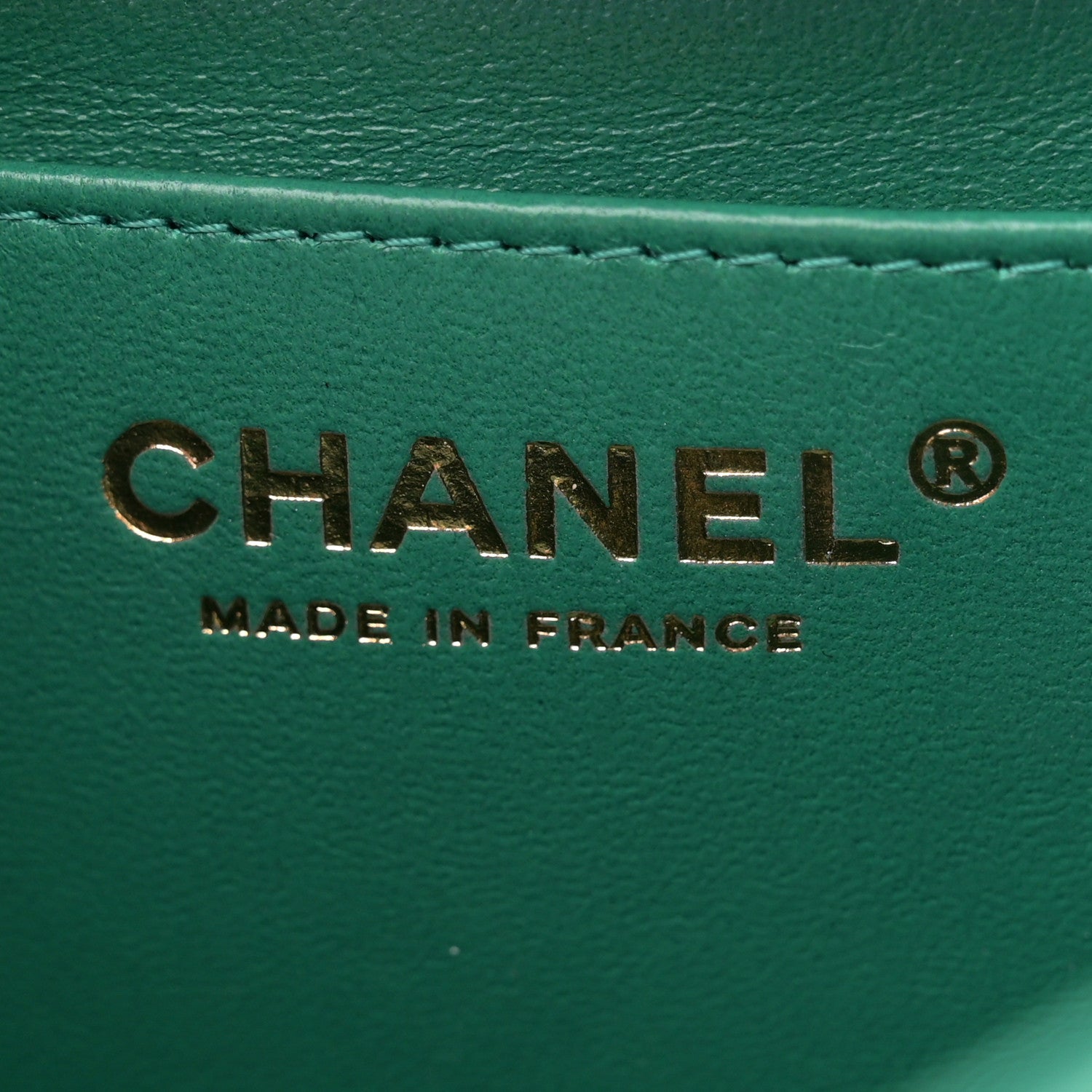 Chanel Iridescent Calfskin Quilted Mini Rectangular Flap Green 6 of 11