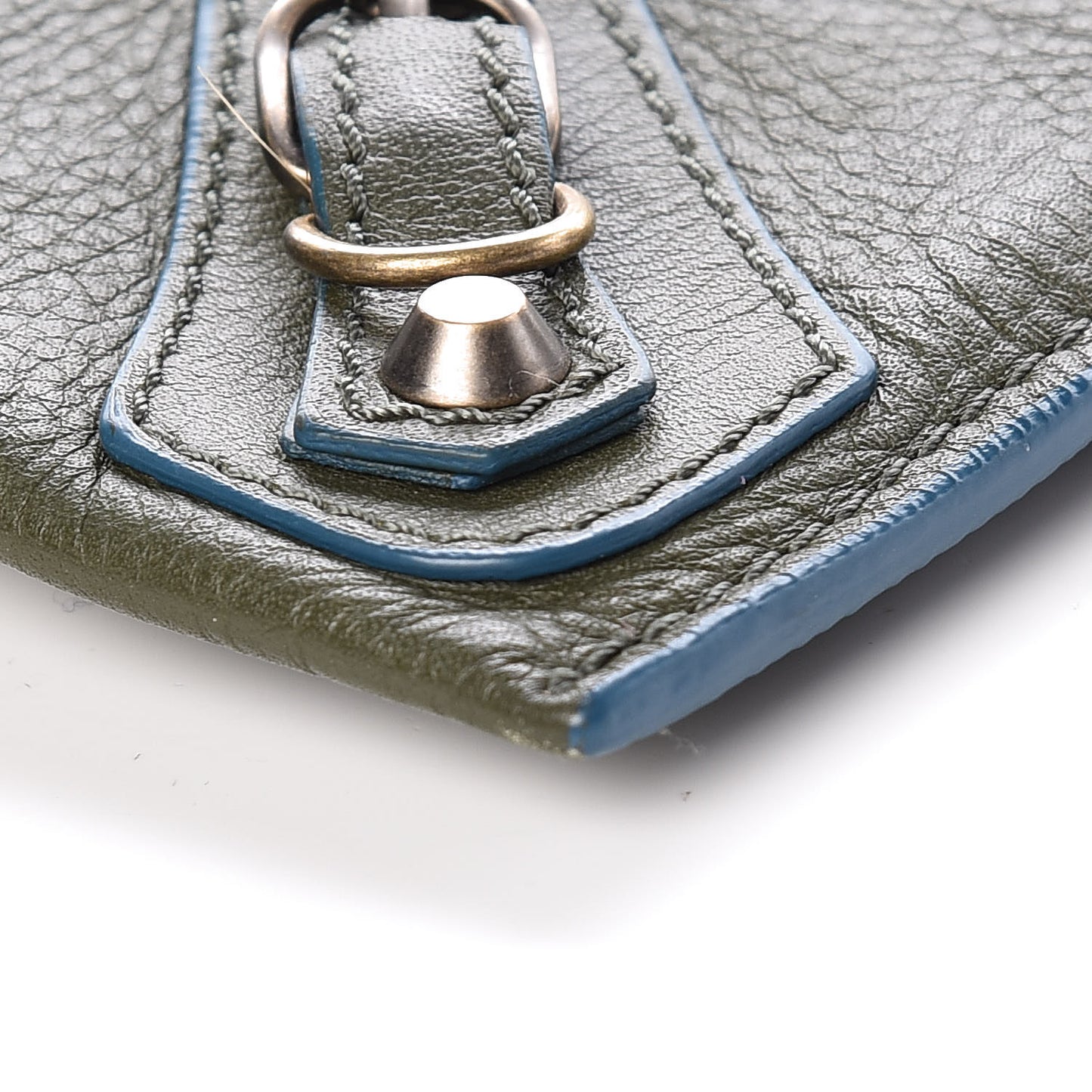 Veau Papier Highlight Neo Crossbody Vert Kaki