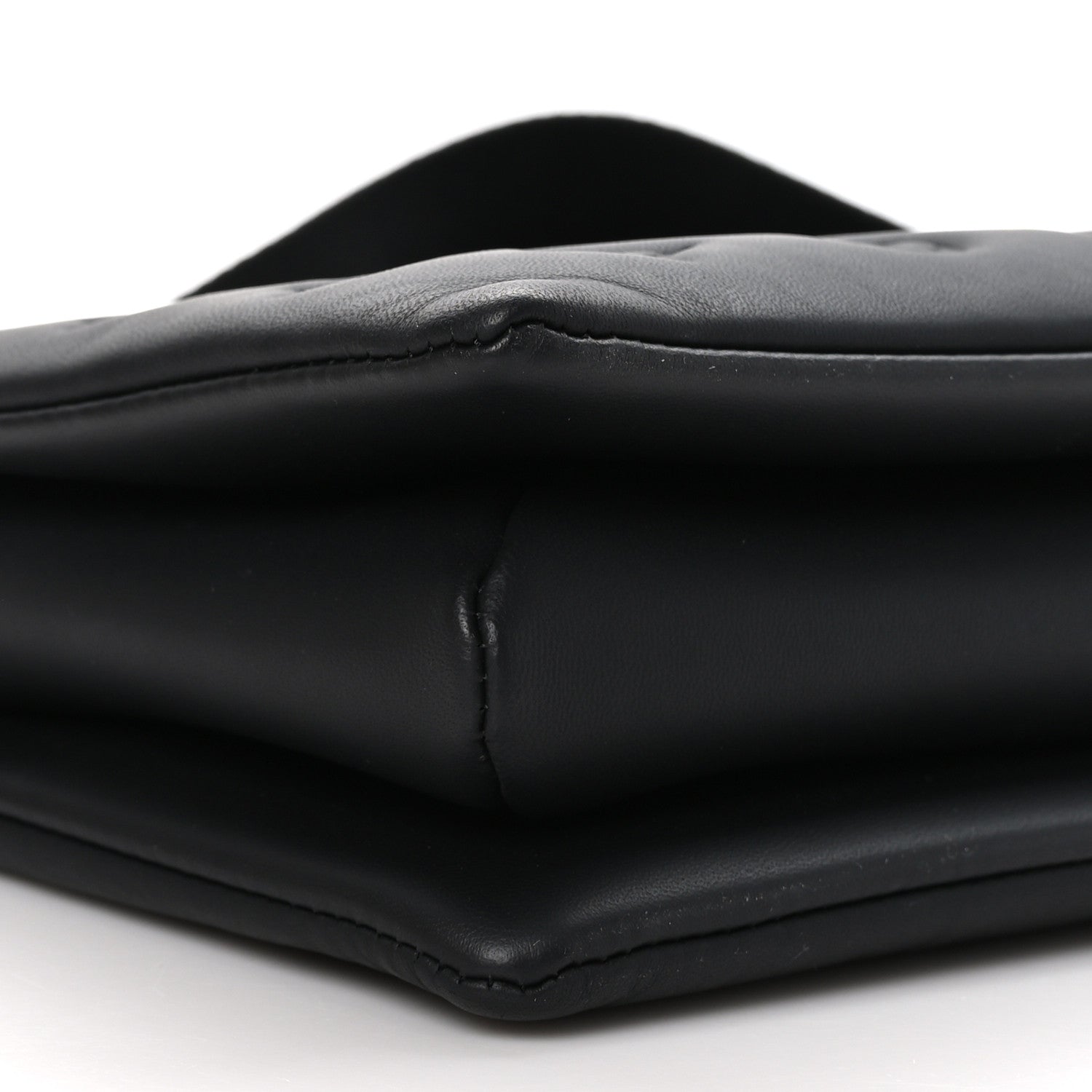 Louis Vuitton Matte Lambskin Embossed Monogram Black Out Coussin PM All Black 10 of 12