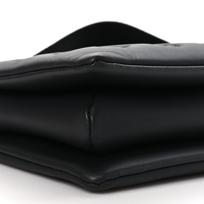Louis Vuitton Matte Lambskin Embossed Monogram Black Out Coussin PM All Black 10 of 12