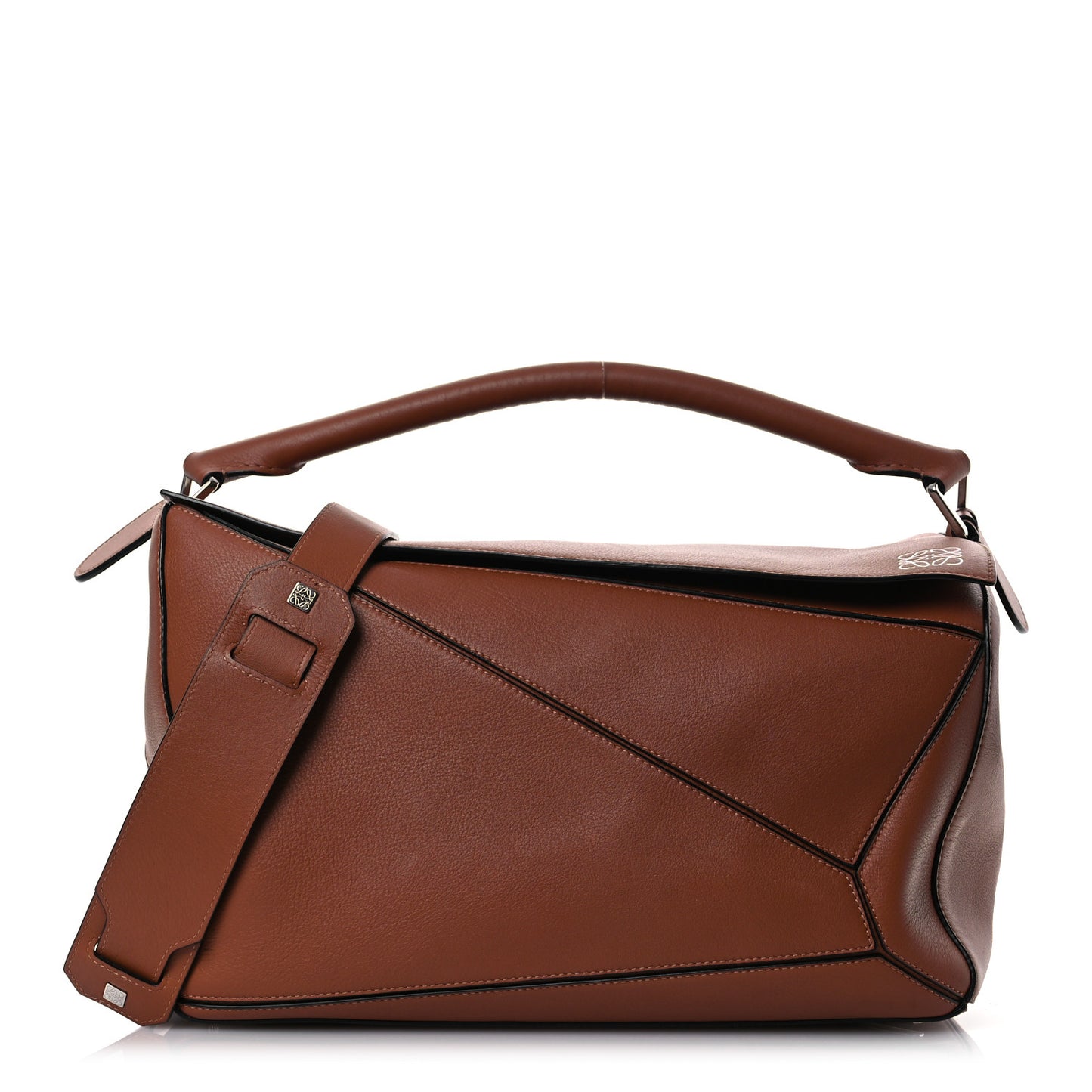 Calfskin Large Puzzle Bag Tan