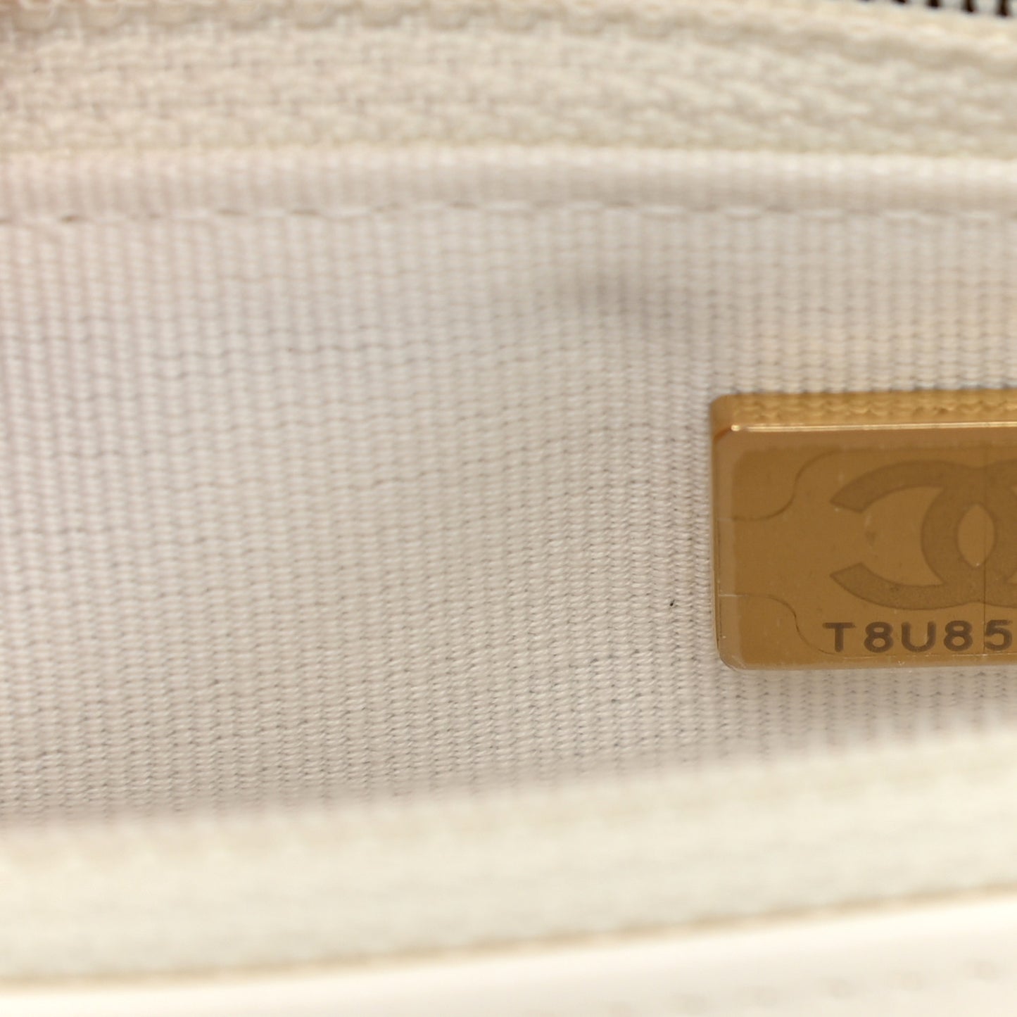 Lambskin Quilted Trendy CC Wallet On Chain WOC White
