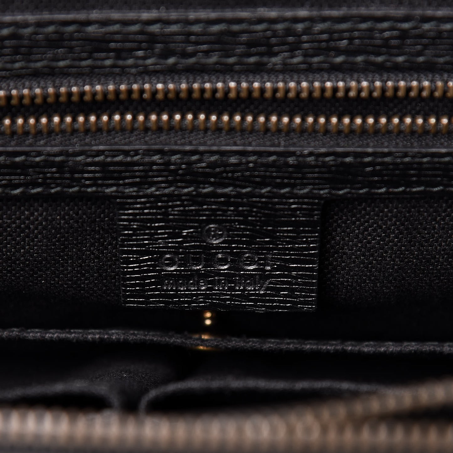 Textured Calfskin Large Bright Bit Tote Black