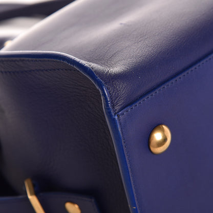 Saint Laurent Calfskin Medium Classic Y Cabas Navy 8 of 12