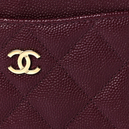 Chanel Caviar Quilted Card Holder Burgundy 9 of 12