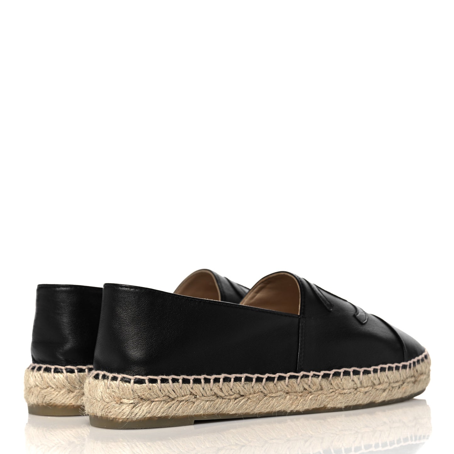 Lambskin CC Espadrilles 39 Black