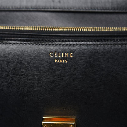 Celine Box Calfskin Medium Classic Box Flap Bag Black 6 of 13
