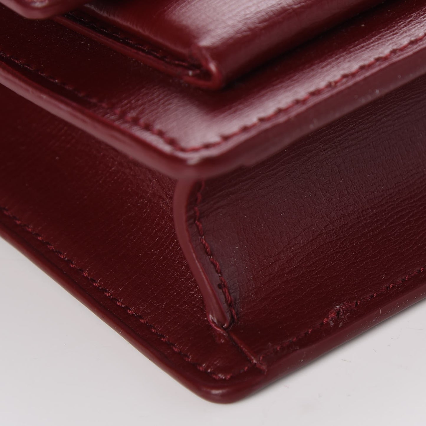 Calfskin Monogram Sunset Chain Wallet Palissandre