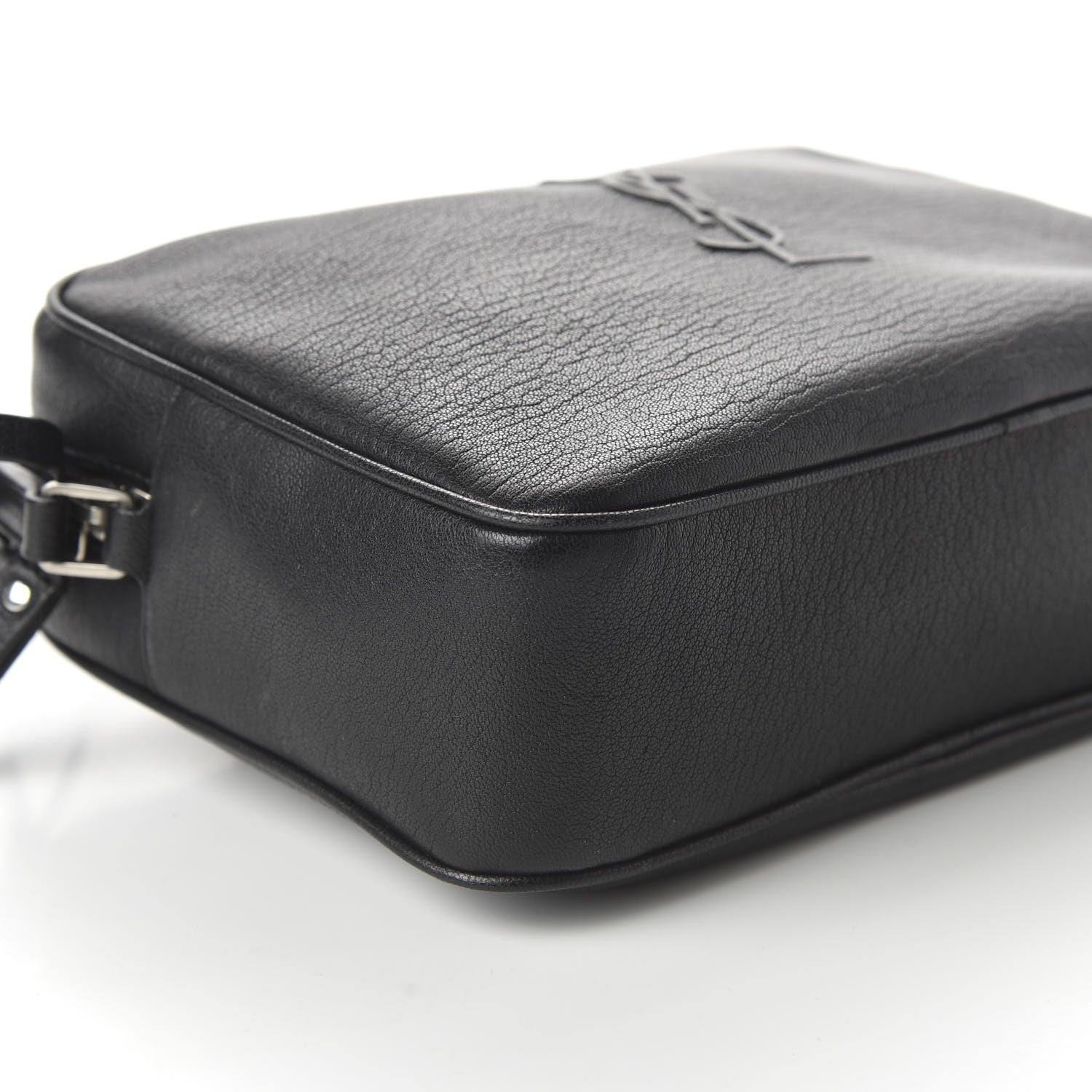Saint Laurent Lambskin Monogram Small Lou Camera Bag Black 6 of 10