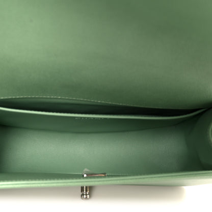 Chanel Caviar Quilted Medium Boy Flap Green 5 of 10
