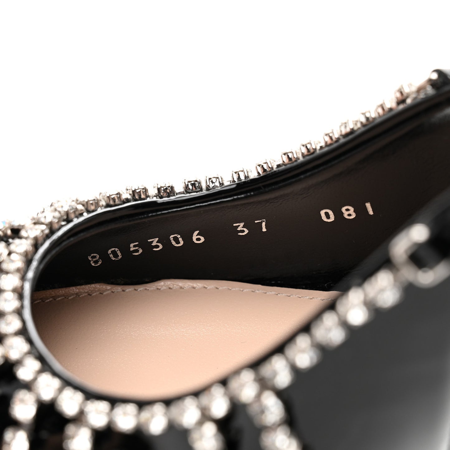 Vernice Crystal Embellished Guinevere Slingback Pumps 37 Black