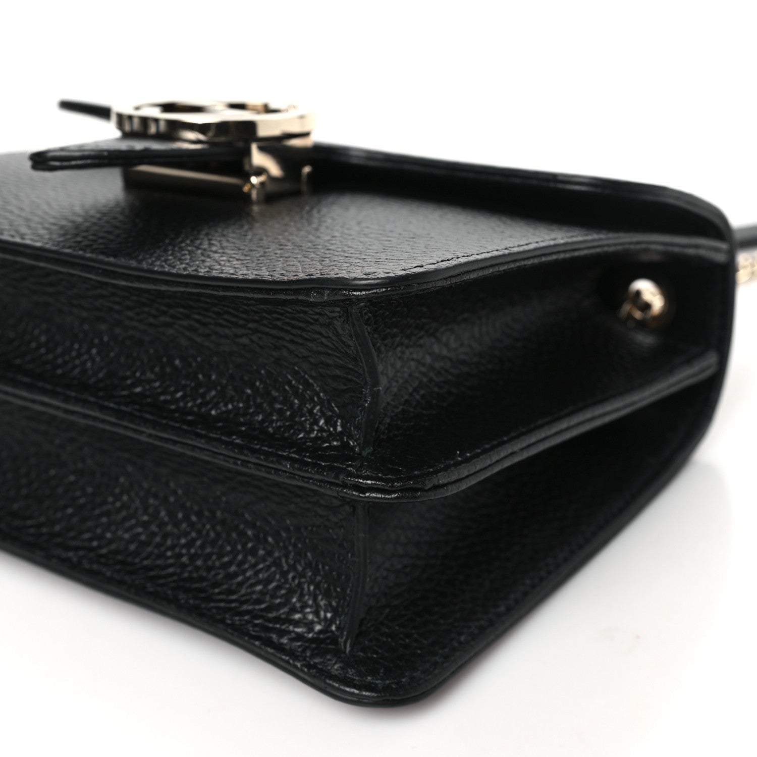 Gucci Dollar Calfskin Small Interlocking G Shoulder Bag Black 10 of 10