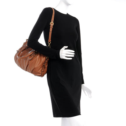 Prada Soft Calf Tote Caramel 2 of 9