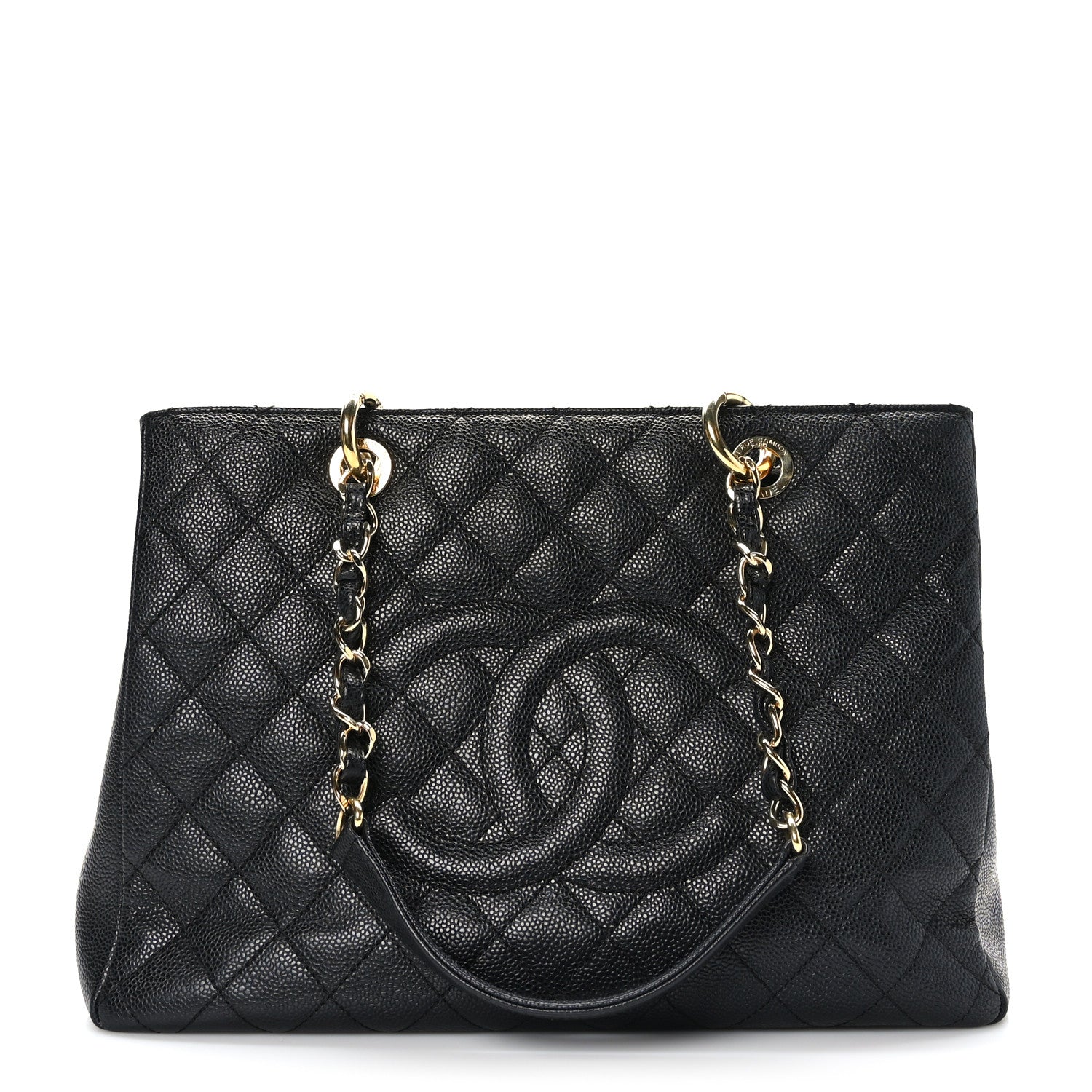 Chanel Caviar Quilted Grand Shopping Tote GST Black 1 of 12