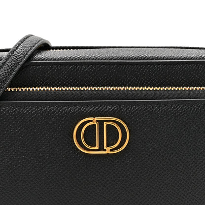 Christian Dior Grained Calfskin Caro Double Pouch Black 9 of 11