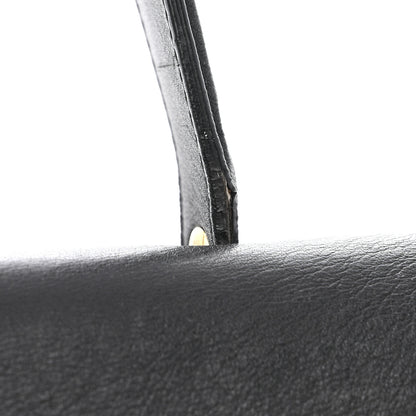 Celine Calfskin Crocodile Embossed Small Belt Bag Black 21 of 22