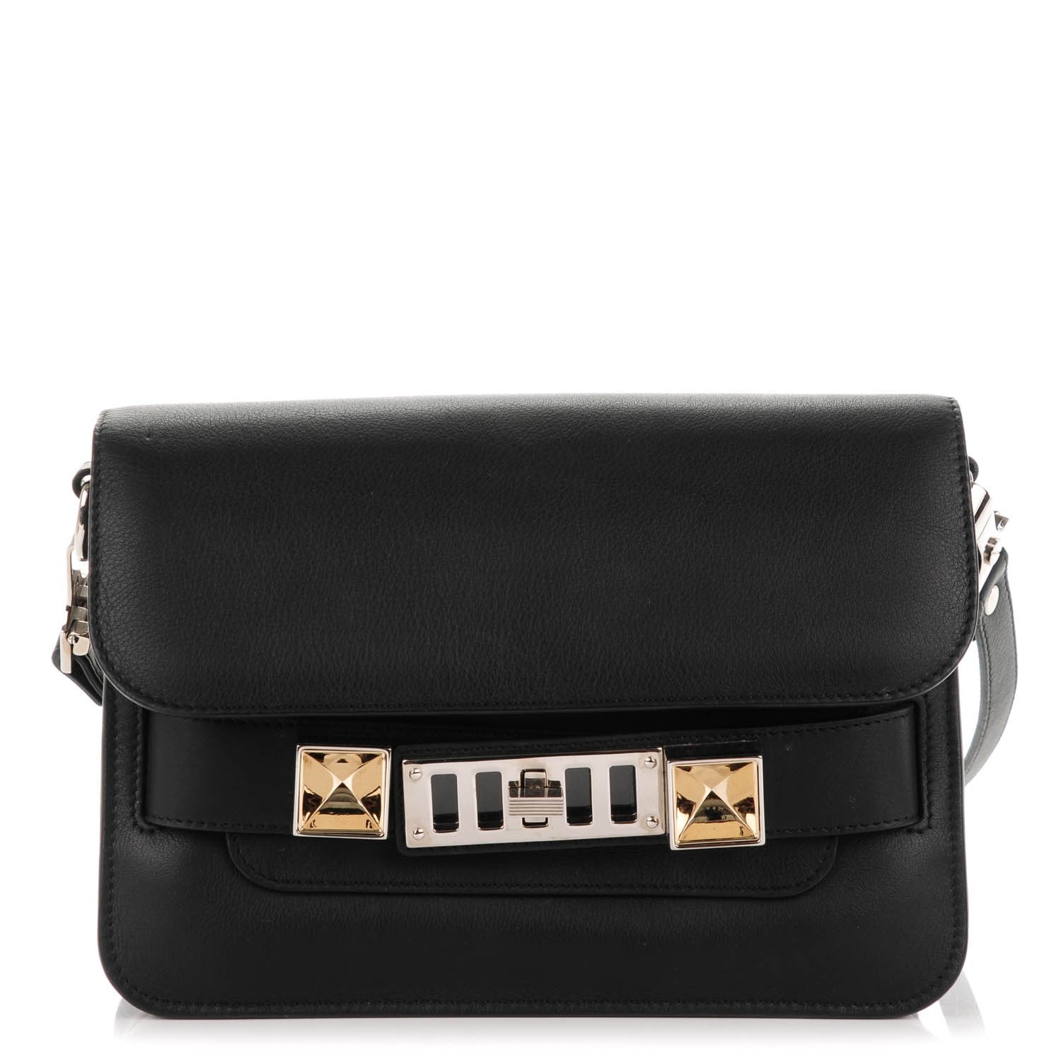 Proenza Schouler Calfskin Mini PS11 Classic Shoulder Bag Black 1 of 9