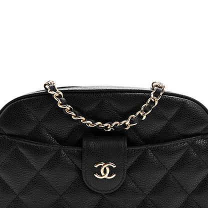 Chanel Caviar Quilted Chain Camera Bag Black 8 of 12
