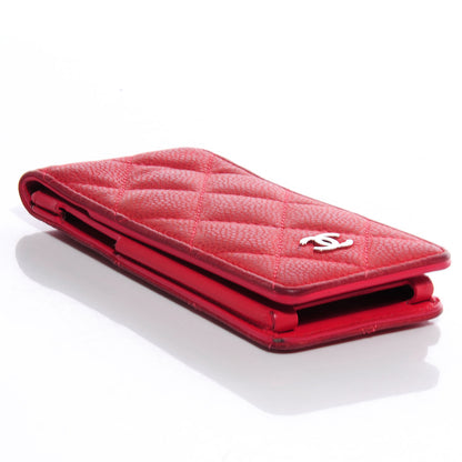 Chanel Iridescent Caviar Quilted iPhone 5 Case Holder Red 4 of 10