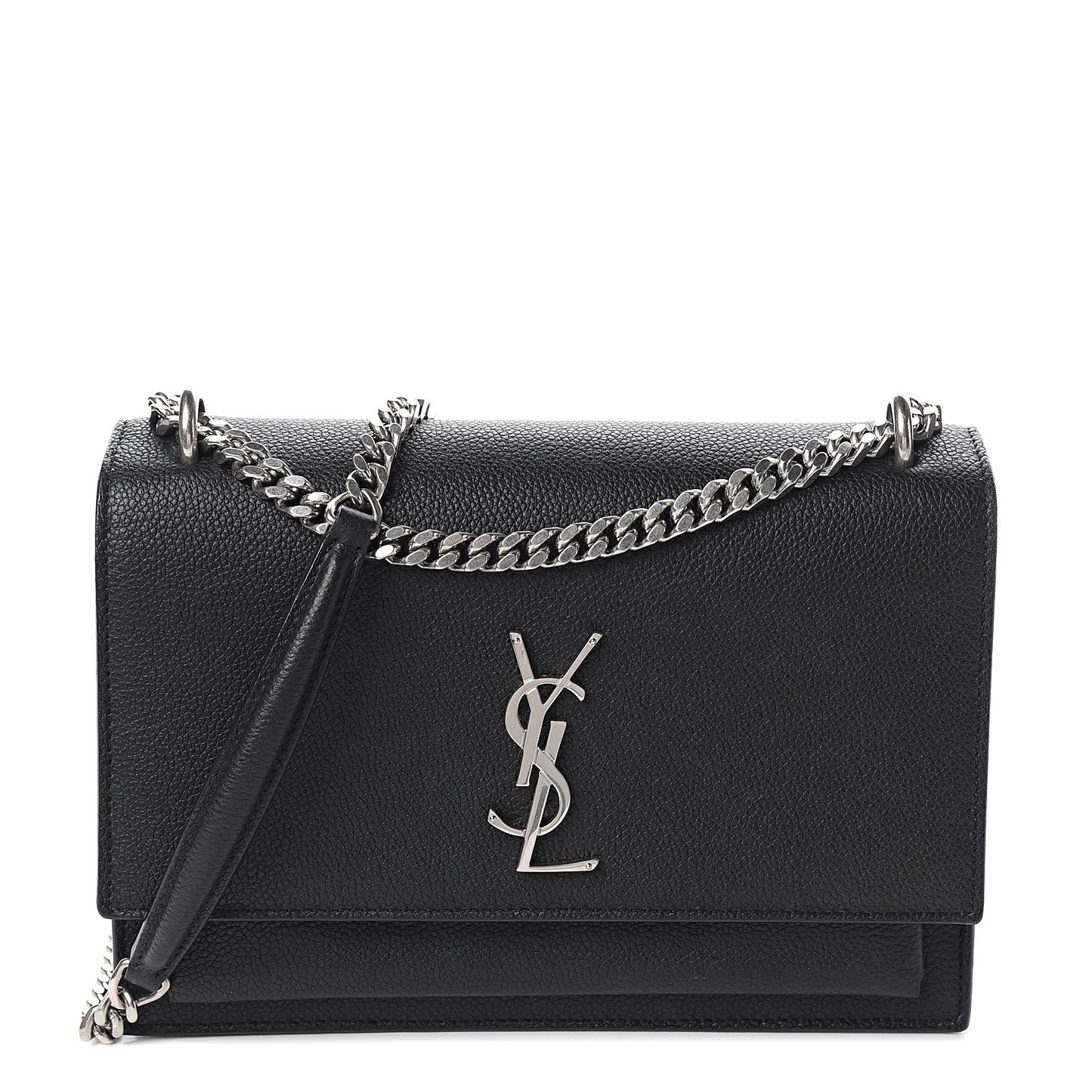 Grained Calfskin Medium Monogram Sunset Black