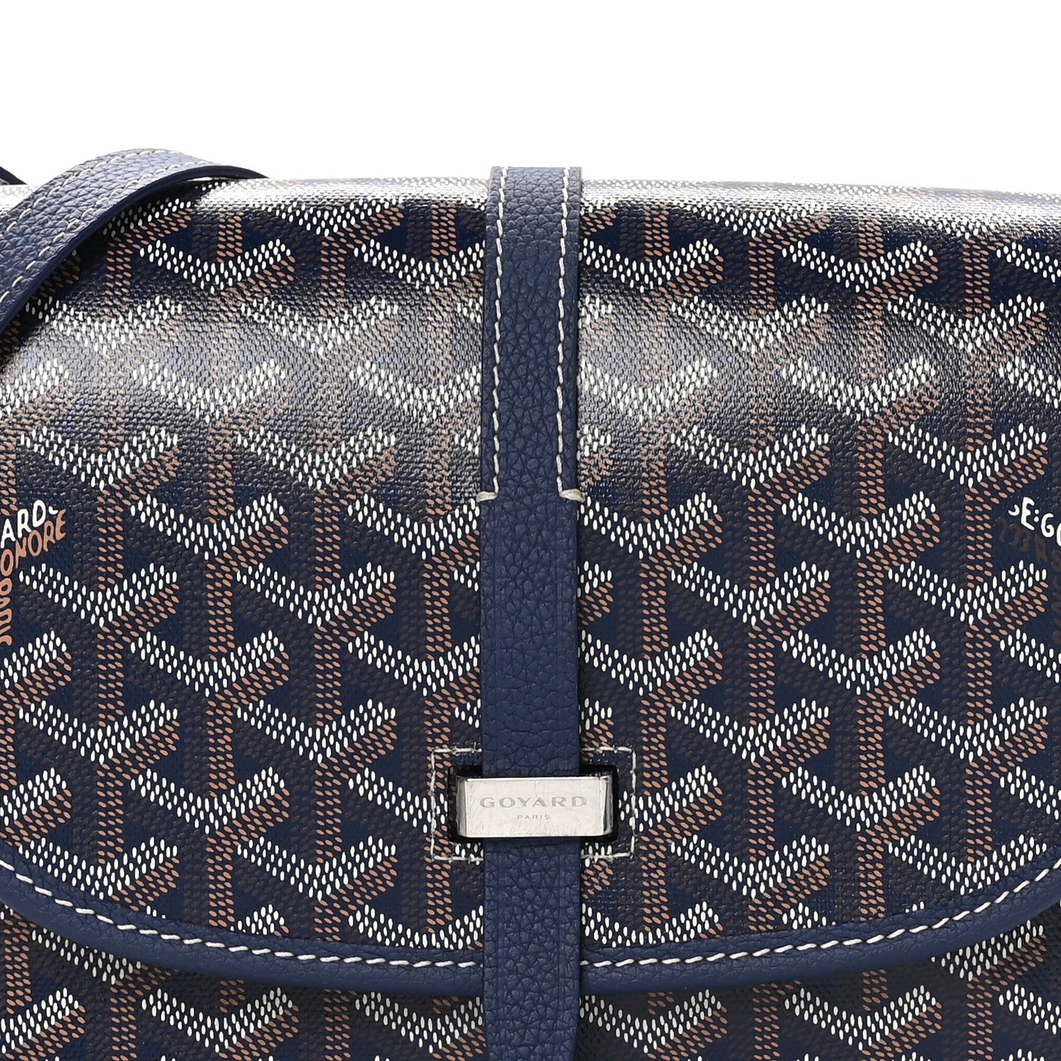 Goyard Goyardine Belvedere II PM Messenger Bag Navy 7 of 9