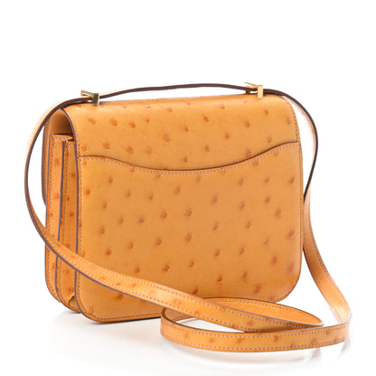 Hermes Ostrich Constance 18 Safran 3 of 10