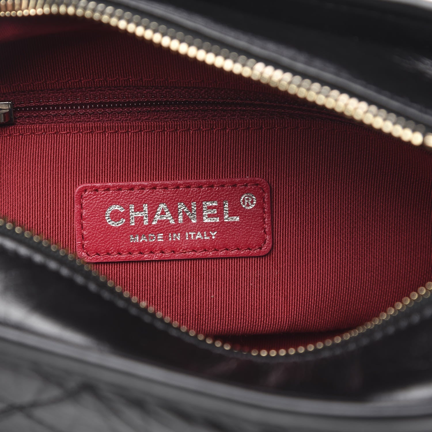 Chanel Aged Calfskin Quilted Small Gabrielle Hobo Black 6 of 10